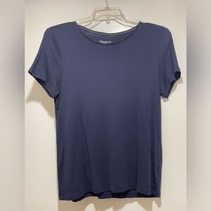 Charter Club Luxury Pima Cotton Blue Short Sleeve Shirt - Size XL